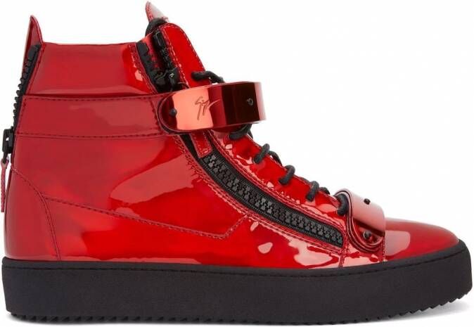 Giuseppe Zanotti Coby high-top sneakers Rood