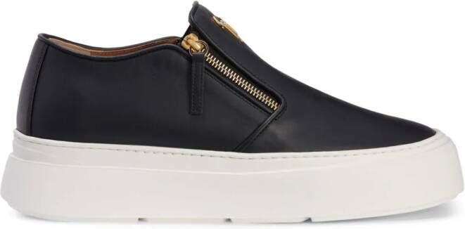 Giuseppe Zanotti Conley leren sneakers Zwart