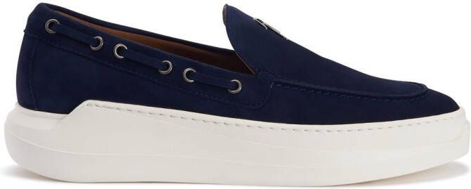 Giuseppe Zanotti Conley loafers met veters Blauw