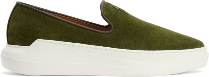 Giuseppe Zanotti Conley Zip slip-on sneakers Groen