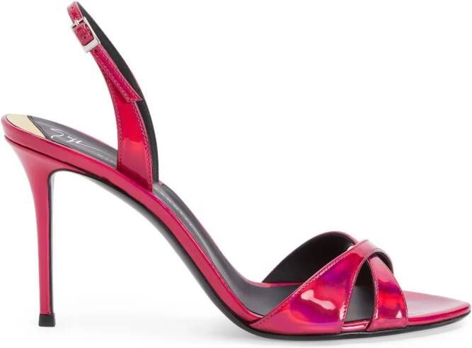 Giuseppe Zanotti Dorotee iriserende sandalen Roze