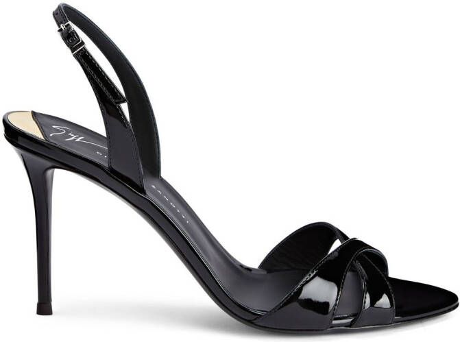 Giuseppe Zanotti Dorotee slingback sandalen Zwart