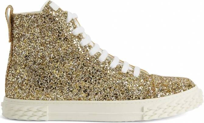 Giuseppe Zanotti Eco-Blabber high-top sneakers Goud