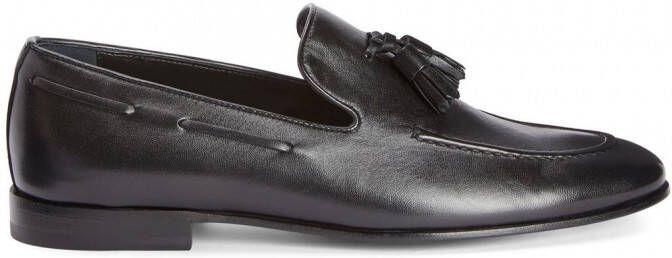 Giuseppe Zanotti Eloys leren loafers Zwart