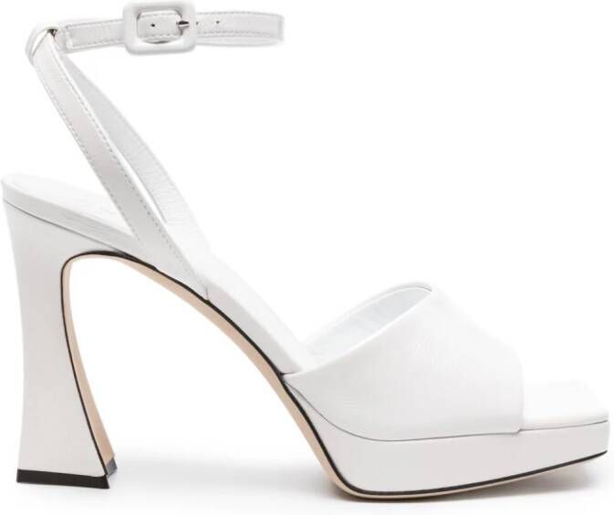 Giuseppe Zanotti Emiyle leren sandalen Wit