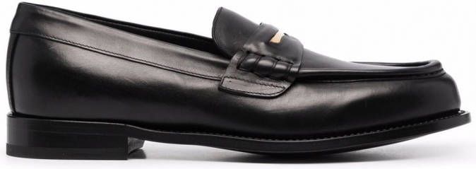 Giuseppe Zanotti Euro leren loafers Zwart