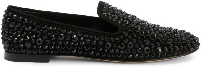 Giuseppe Zanotti Evangelie loafers met studs Zwart