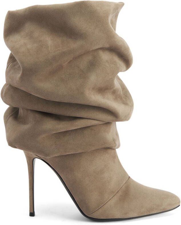 Giuseppe Zanotti Evrin leren laarzen Beige