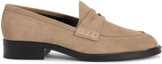 Giuseppe Zanotti Faridha suède loafers Beige