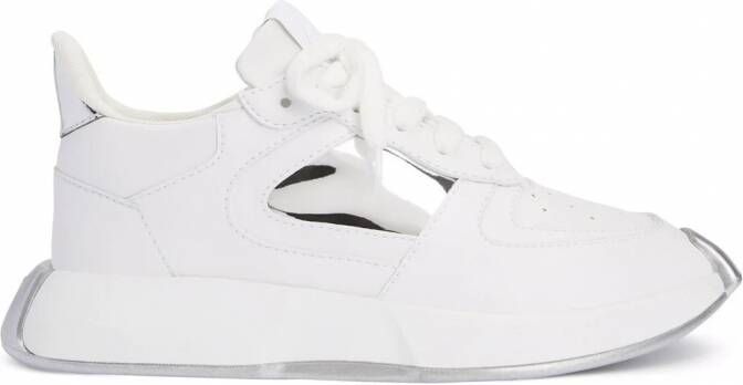 Giuseppe Zanotti Ferox sneakers met kant Wit