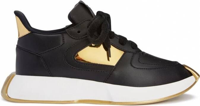 Giuseppe Zanotti Ferox sneakers met kant Zwart