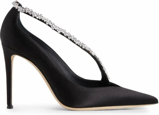 Giuseppe Zanotti Filipa pumps verfraaid met kristallen Zwart