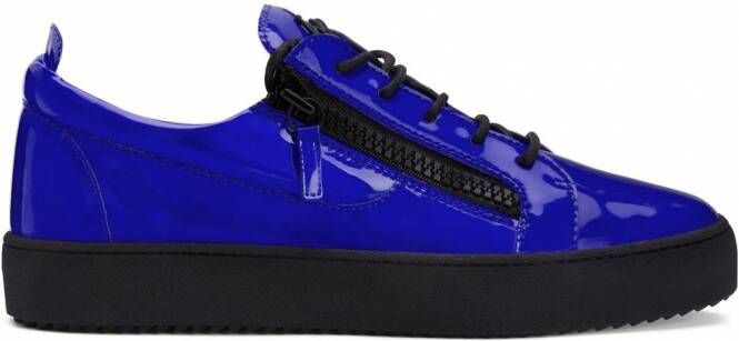 Giuseppe Zanotti Frankie leren sneakers Blauw