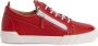 Giuseppe Zanotti Frankie leren sneakers Rood - Thumbnail 1