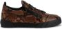 Giuseppe Zanotti Frankie sneakers met slangenhuidprint Bruin - Thumbnail 1