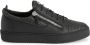 Giuseppe Zanotti Frankie sneakers met textuur Zwart - Thumbnail 1