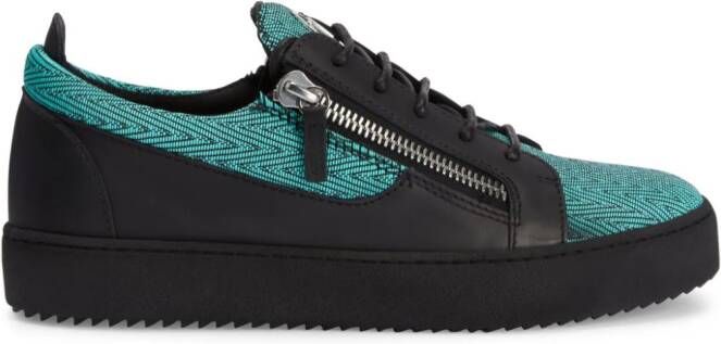 Giuseppe Zanotti Frankie tweekleurige sneakers Zwart