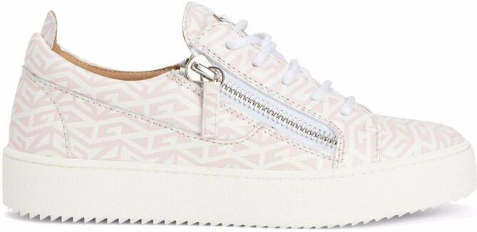 Giuseppe Zanotti Gail leren sneakers Wit