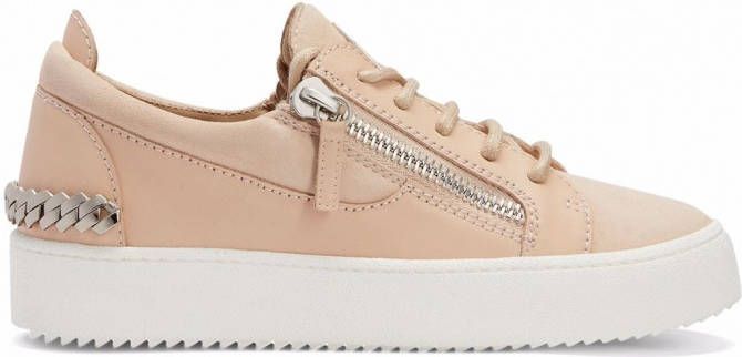 Giuseppe Zanotti Gail sneakers met schakelketting Roze