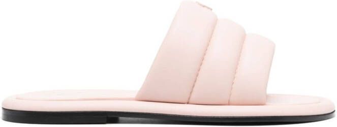 Giuseppe Zanotti Gewatteerde slippers Roze