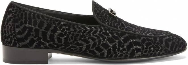 Giuseppe Zanotti GZ Rudolph leren loafers Zwart