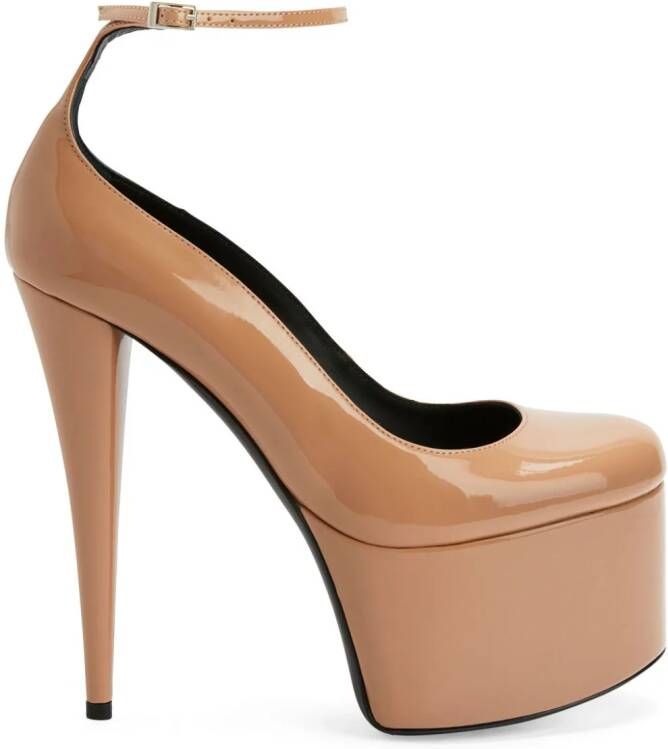 Giuseppe Zanotti 150 mm Yana pumps met plateauzool Beige