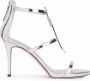 Giuseppe Zanotti Harmony G leren sandalen Zilver - Thumbnail 1