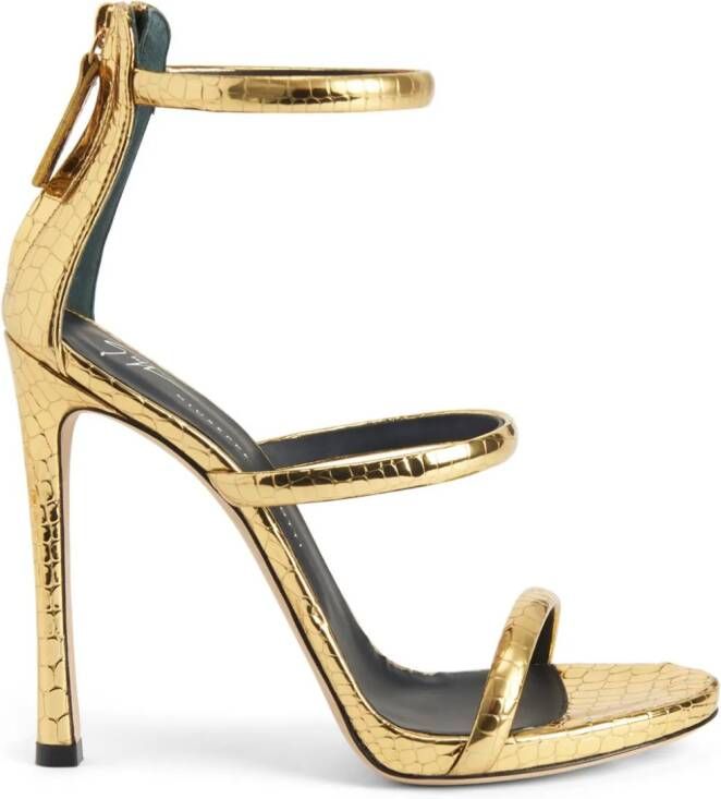 Giuseppe Zanotti Harmony leren sandalen Goud