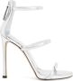 Giuseppe Zanotti Harmony sandalen met metallic bandjes Zilver - Thumbnail 1