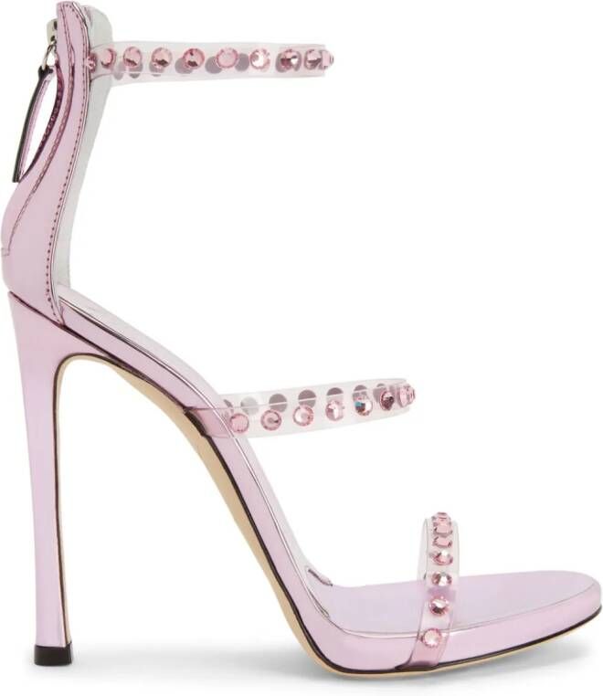 Giuseppe Zanotti Harmony sandalen verfraaid met kristallen Roze