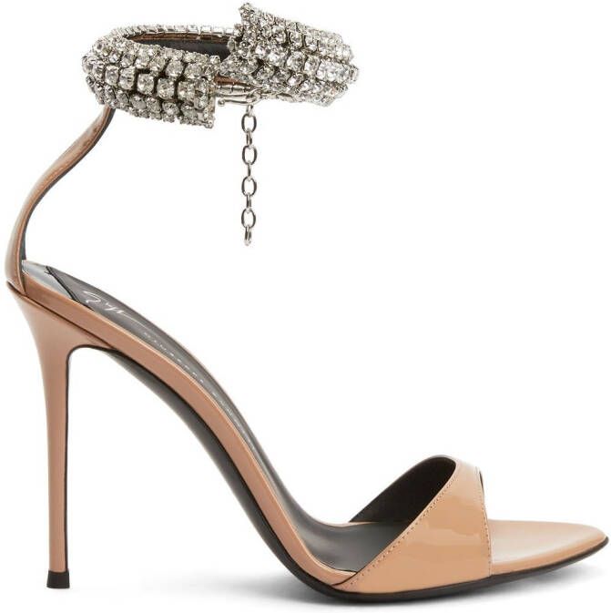 Giuseppe Zanotti Intrigo Bijoux 1055 sandalen Beige