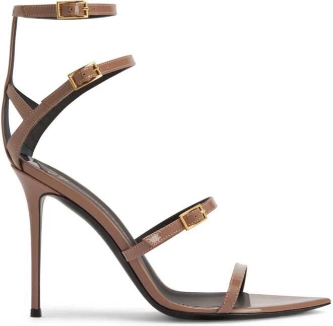 Giuseppe Zanotti Intriigo Abely sandalen met bandje Bruin