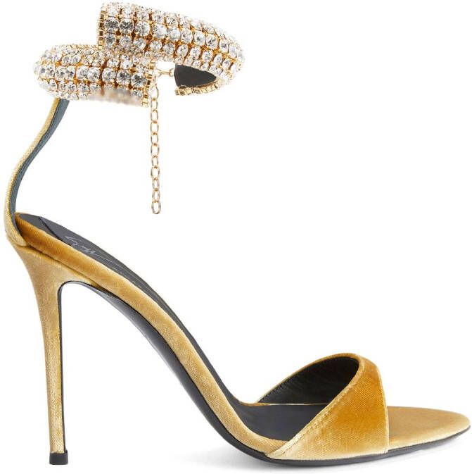 Giuseppe Zanotti Intriigo Bijoux sandalen Bruin