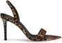 Giuseppe Zanotti Intriigo Leo 90mm zijden sandalen Bruin - Thumbnail 1