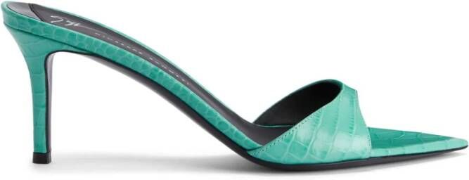 Giuseppe Zanotti Intriigo leren sandalen Blauw