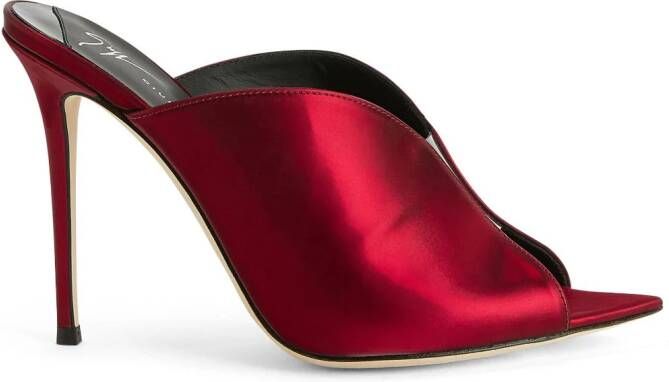 Giuseppe Zanotti Intriigo Muse leren muiltjes Rood