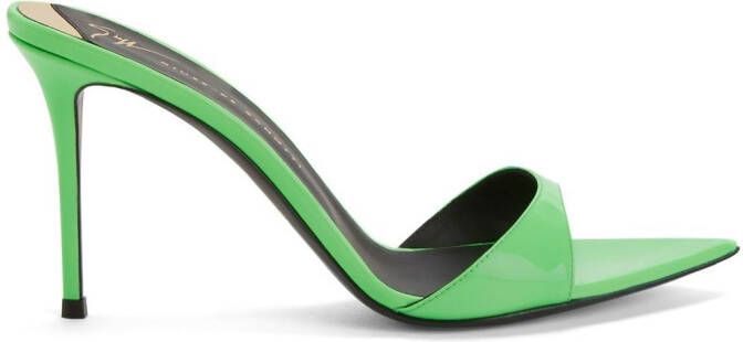 Giuseppe Zanotti Intriigo sandalen met puntige neus Groen