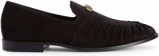 Giuseppe Zanotti Jareth loafers met gesp Zwart