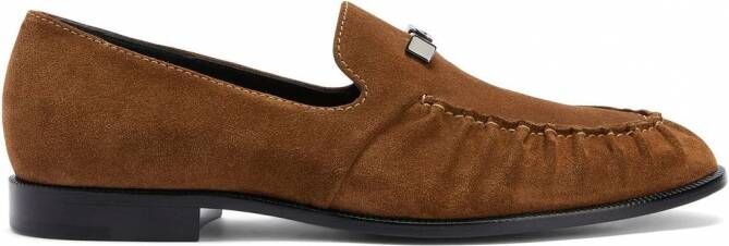 Giuseppe Zanotti Jareth suède loafers Bruin