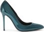 Giuseppe Zanotti Jayke lakleren pumps Groen - Thumbnail 1