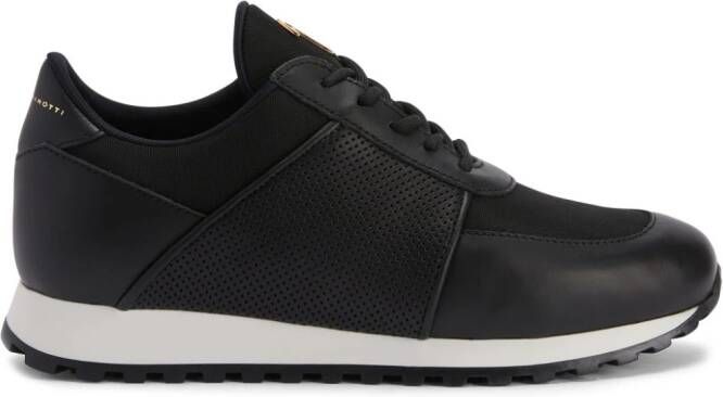 Giuseppe Zanotti Jimi Running leren sneakers Zwart