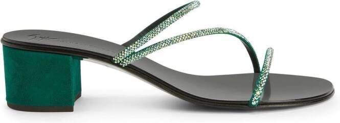 Giuseppe Zanotti Julianne sandalen met bandjes Groen