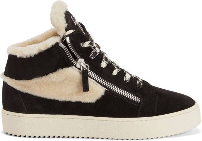 Giuseppe Zanotti Kriss Ice sneakers verfraaid met ketting Zwart