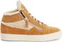 Giuseppe Zanotti Kriss Ice fluwelen sneakers Bruin - Thumbnail 1