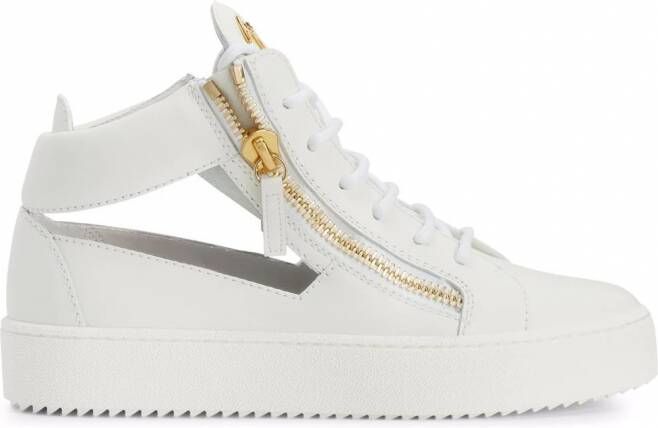 Giuseppe Zanotti Kriss leren sneakers Wit