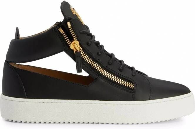 Giuseppe Zanotti Kriss leren sneakers Zwart