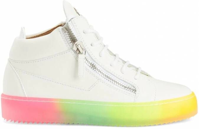 Giuseppe Zanotti Kriss mid-top sneakers Wit