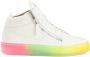 Giuseppe Zanotti Kriss sneakers met regenboogprint Wit - Thumbnail 1