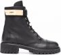 Giuseppe Zanotti Leren combat boots Zwart - Thumbnail 1