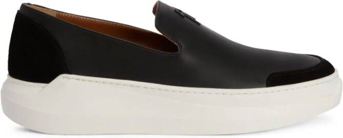 Giuseppe Zanotti Leren loafers Zwart